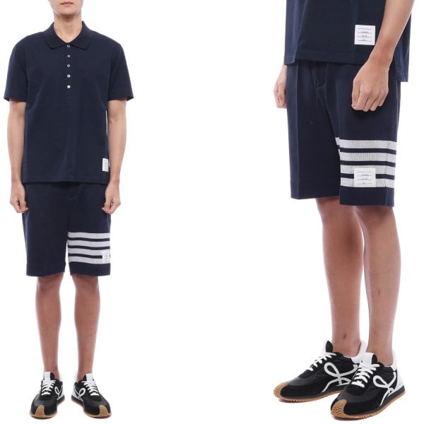 [부산점] 26SS 남성 사선 스트라이프 쇼츠 팬츠 (MJQ242A 07545 415 26S)