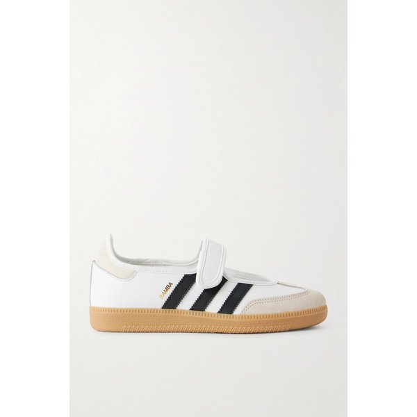 삼바 제인 스웨이드 트림 가죽 스니커즈 46376663162980564