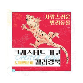 크레스티드 게코 도마뱀붙이 컬러링북 : 사랑스러운 반려동물