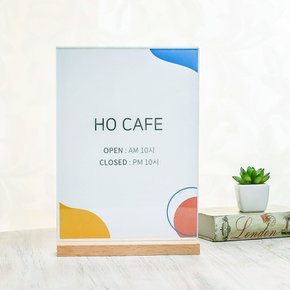 우드 스탠드 아크릴 쇼케이스 A4꽂이 아크릴안내판