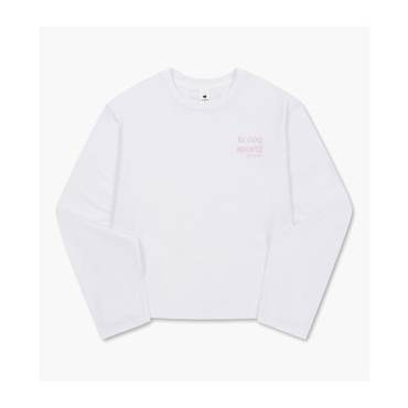 르꼬끄 [60% OFF] 여성 베이직 세미크롭 긴팔티 / OFF-WHITE (QP122ORL11)