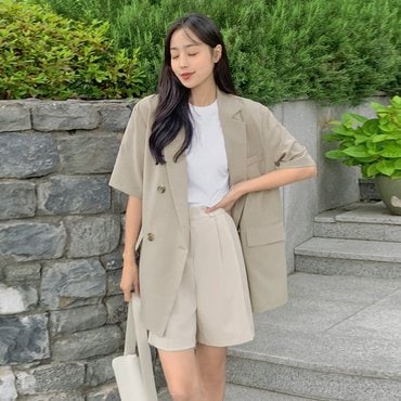 핫핑 [LOVB] L-1387 테일러드 더블버튼 싱글자켓(44~100) H_JK77444