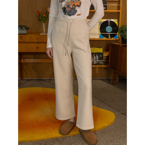 DD_Drawstring slim-fit casual pants_2color