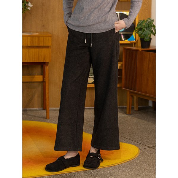 DD_Drawstring slim-fit casual pants_2color