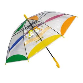 알록달록 랜덤 무지개 컬러 아동 어린이 투명 우산