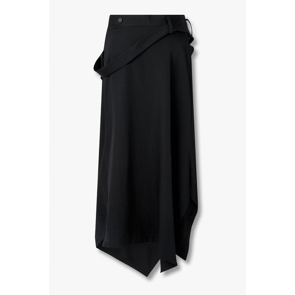 [REGULATION]드레이프 벨티드 울 스커트 6615316004000