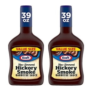 크래프트 히코리 스모크 바베큐 소스 Kraft Hickory Smoke BBQ Sauce 39oz 2개