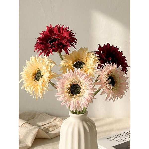 실거베라 한송이 조화 3colors