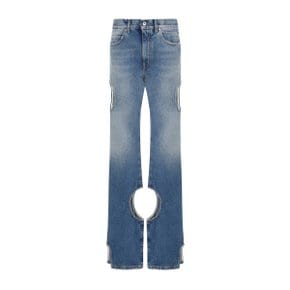 [오프 화이트] Womens Pants OWYA058C99DEN001 Blue