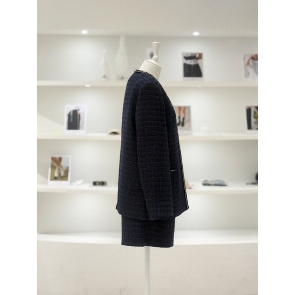 [여주점] 여성 스터드 포인트 트위드 자켓 (L261PSF005)