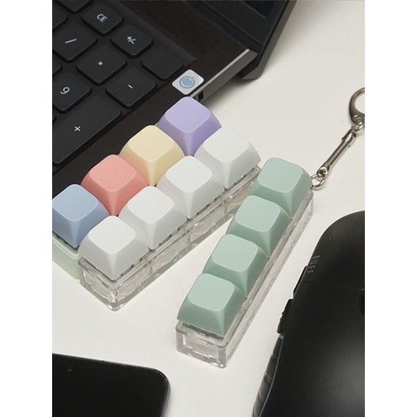 감성 파스텔 키캡 키링 키홀더 열쇠고리 딸깍이