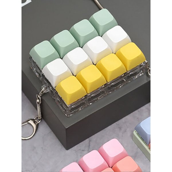 감성 파스텔 키캡 키링 키홀더 열쇠고리 딸깍이