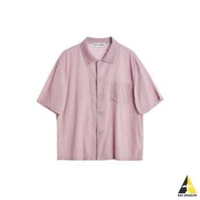 24 BOX SHIRT SHORTSLEEVE Dusty Lilac Coated Voile (M2242BLV) (박스 숏슬리브 셔