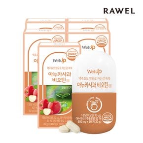 웰업 아누카사과 맥주효모정 60정 2개월 5통 총 10개월