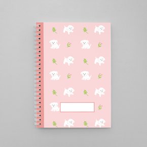 Petite puppy in spring note A5프리노트 - 봄날의 강아지