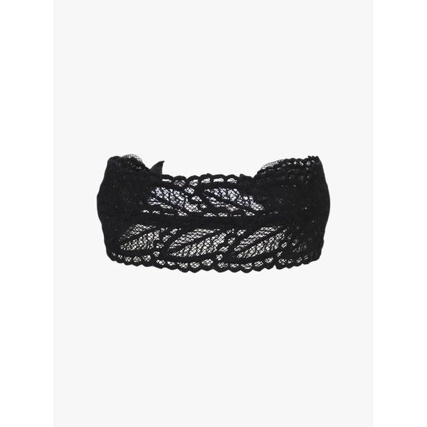 MORI LEAF LACE HAIRBAND_BLACK