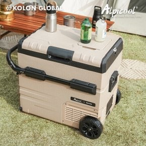 코오롱 공식판매 알피쿨 Xpro55 샌드베이지 차량용냉장고 캠핑냉장고 코오롱수입 정식A/S 베이지 휴대용