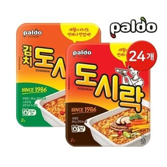 팔도 도시락 컵라면 / 김치컵라면 86g 24개