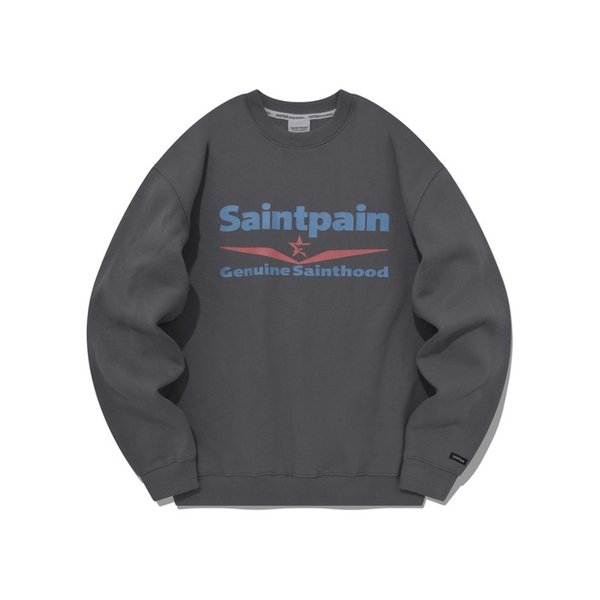 SP OILER LOGO CREWNECK-CHARCOAL