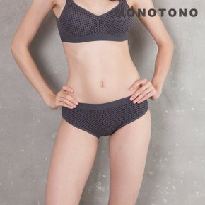 면스판 도트프린트 삼각팬티 통기성이 좋은 와플소재