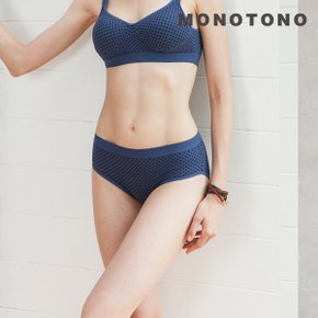 면스판 도트프린트 삼각팬티 통기성이 좋은 와플소재