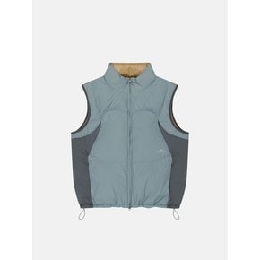 Turbo Reversible Down Vest Blue