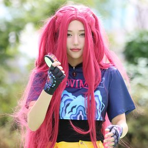 K-POP 걸그룹 아이돌 코스프레 가발 (핑크 미라)