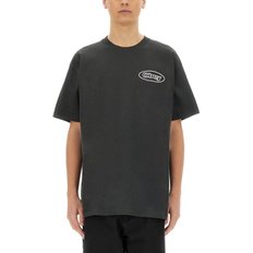 [해외배송] 오베이 오베이 로고 크루넥 릴렉스 핏 티셔츠 165264053 VINTAGEBLACK