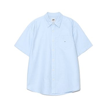 LEE 로코 포켓 옥스포드 반팔 셔츠 라이트블루 LE2502SS01LB