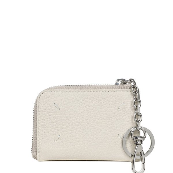 [부산점] 마르지엘라 아이보리 스티치 지퍼 키링 카드지갑 SA1UI0012 P4746 T2003