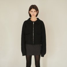 Melanie Collar Zip-up Cardigan