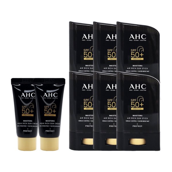 마스터즈 에어 리치 선스틱 대용량 썬스틱 22g 6개+10ml 2개