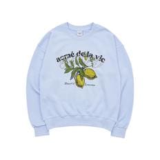 RETRO LEMON ARTWORK SWEAT SHIRT SKYBLUE-레트로레몬