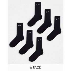 4091751 Nike Training Everyday Cushioned 6 pack crew sock in black