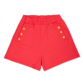 키즈 Girls Embossed-Buttons 코튼 숏츠 Size 6Y BU6A59-Z0001-50E 1310683