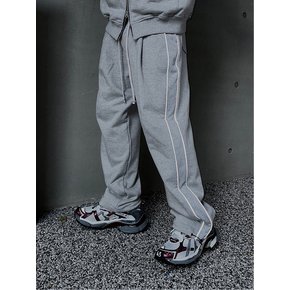 3M SIDE LINE WIDE BALLOON SWEAT PANTS (GREY)