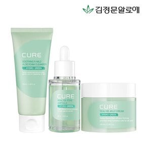 큐어 포어앰플+젤리크림+수딩 폼클렌저