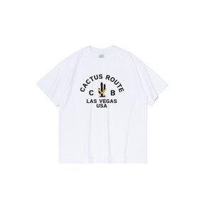 CB LASVEGAS CACTUS SHORT SLEEVE T-SHIRT (WHITE)