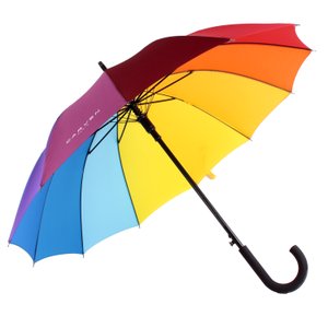 까르벵 12K 무지개 곡자 자동 장우산