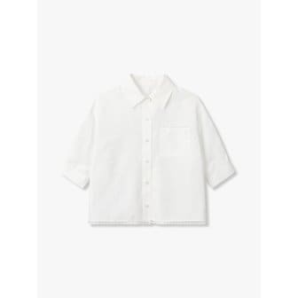 GCUT 스트라이프 레이스 블라우스_화이트 7225360004