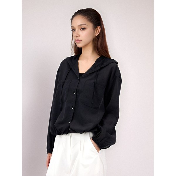 Light Hoodie Shirt _Black