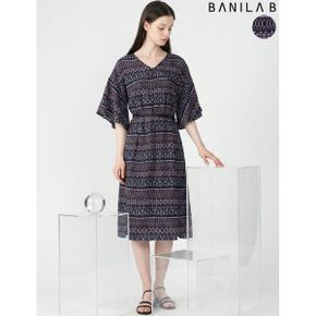에스닉 패턴 루즈핏 원피스_P432321513