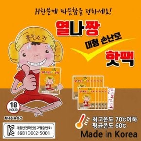 열나짱 대형 손난로 핫팩 (140g X 10개)