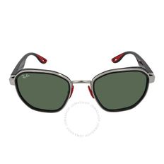 4437617 Ray-Ban Scuderia Ferrari Green Geometric Uni Sunglasses