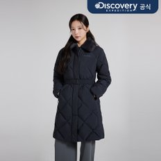 여성 멜로즈 튜브 구스다운 경량 롱패딩 (BLACK)