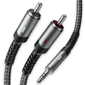 3.5mm AUX to 2RCA 케이블 10m