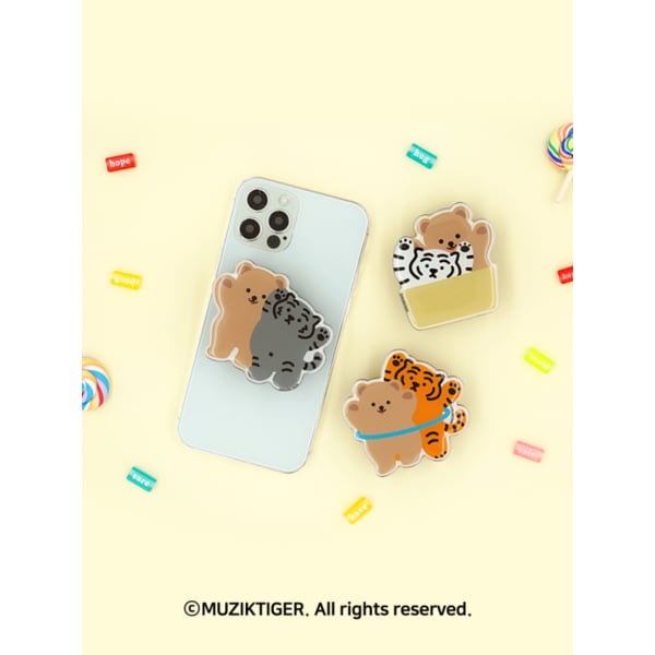 땡큐프렌즈 X 무직타이거 정품 핸드폰 그립톡