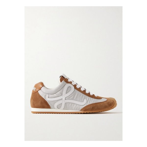 발레 러너 2.0 로고 아플리케 셸 스웨이드 가죽 스니커즈 브라운 46376663162858891