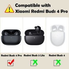 [2 easyBee Redmi Buds 4 Pro Redmi Buds 4 Pro + 2 팩] 샤오미 케이스 대응 보호 커버[2