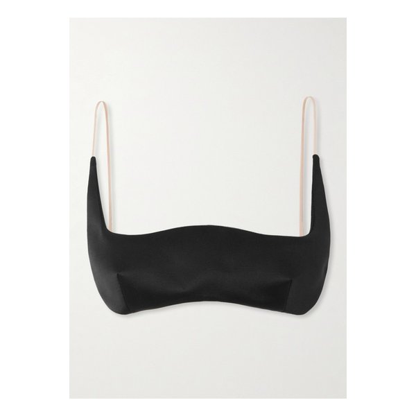 실크 새틴 브라렛 블랙 46376663162923673